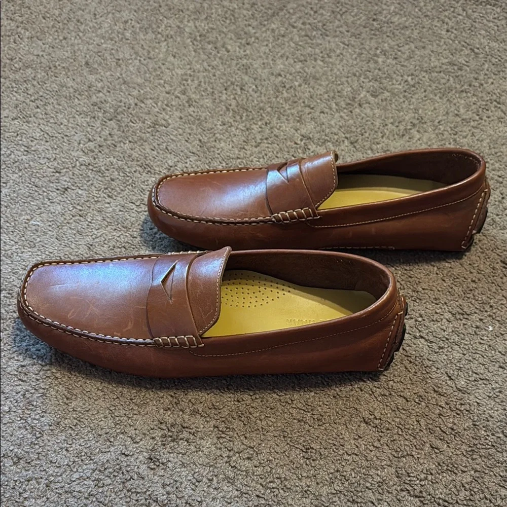 👞 Men’s Penny Driving Loafers – British Tan – Size 11 - Picture 3 of 9